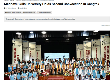 Medhavi Skills University Held Its Second Convocation In Gangtok
