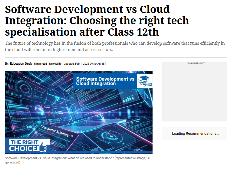 Authored Article by Dr. Raghavendra Prasad in  The Indian Express
