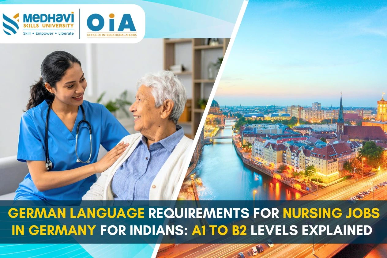 German Language Requirements for Nursing Jobs in Germany for Indians: A1 to B2 Levels Explained