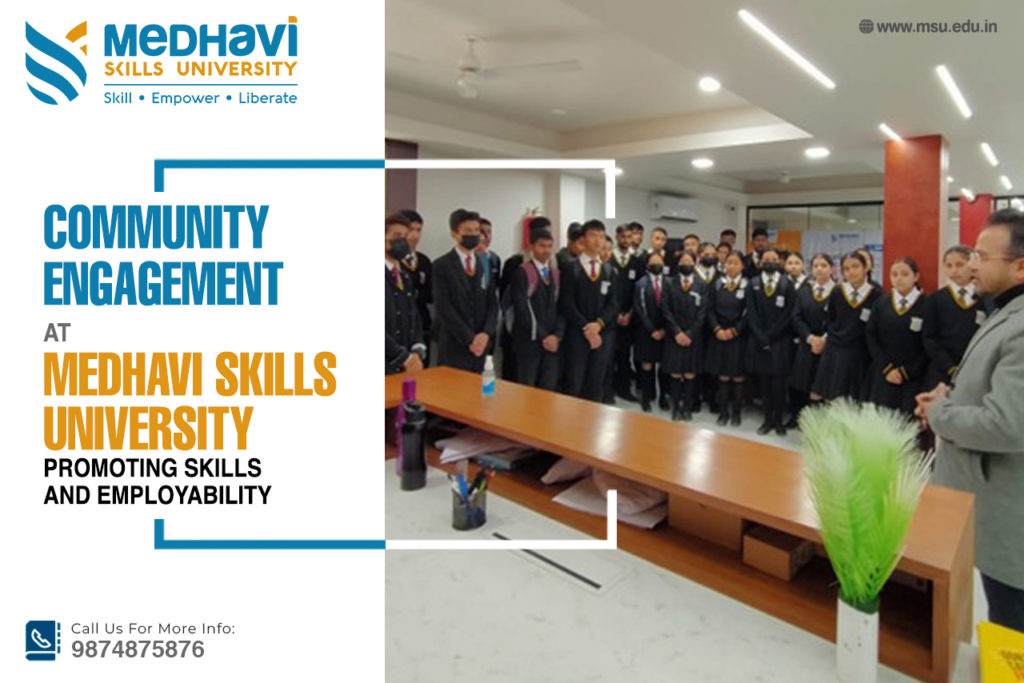 Community Engagement at Medhavi Skills University Promoting Skills and Employability