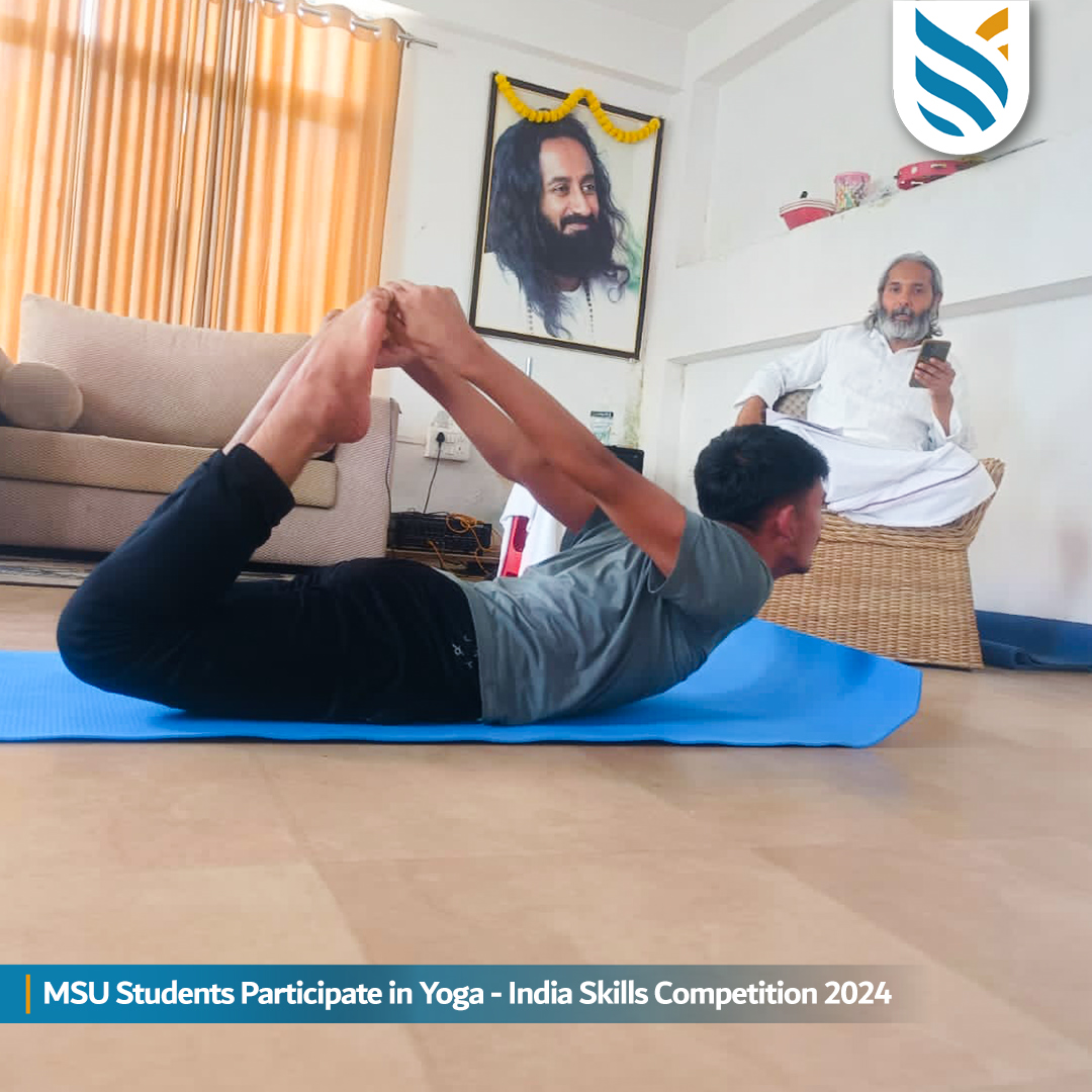 Medhavi Skills University Trio Shines at Yoga - India Skills Competition 2024
