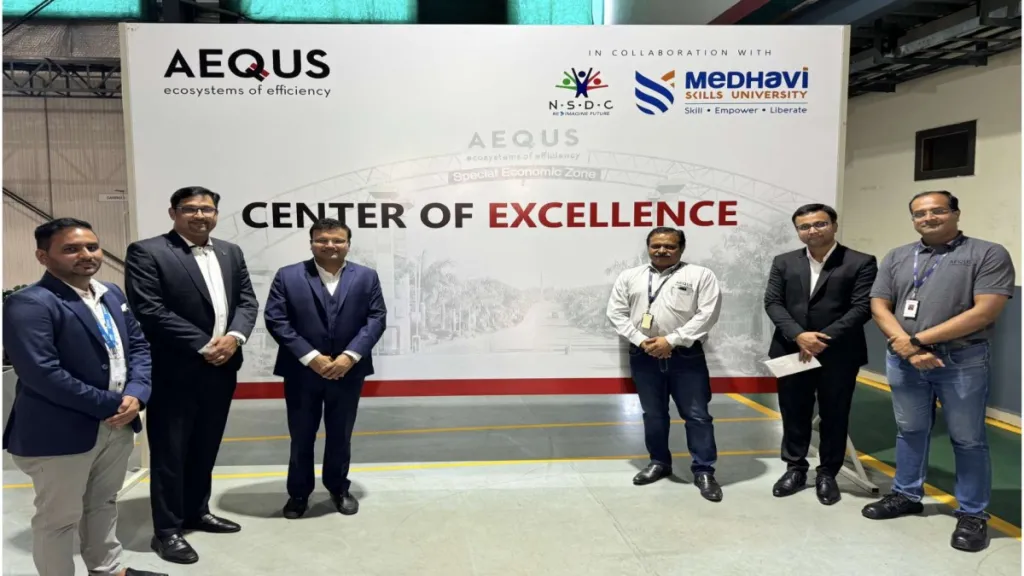 Partnership between Medhavi Skills University, Aequs, and NSDC