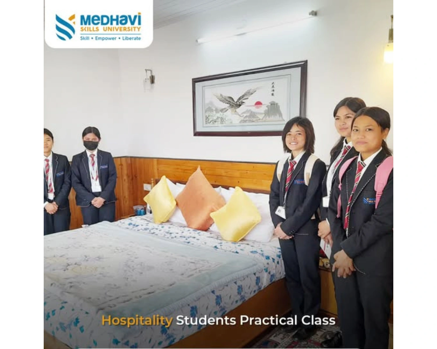 Practical learning session of students