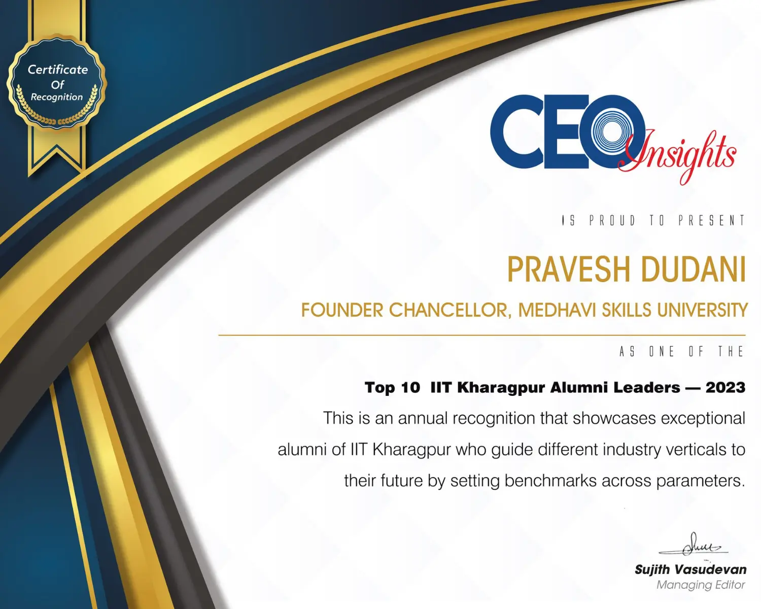 Elite Leader of IIT KGP