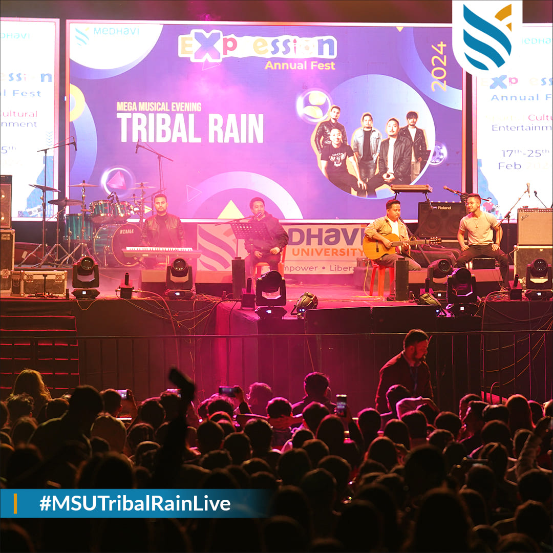 Expression 2024 Finale: Tribal Rain Live Performance at MSU Sikkim.