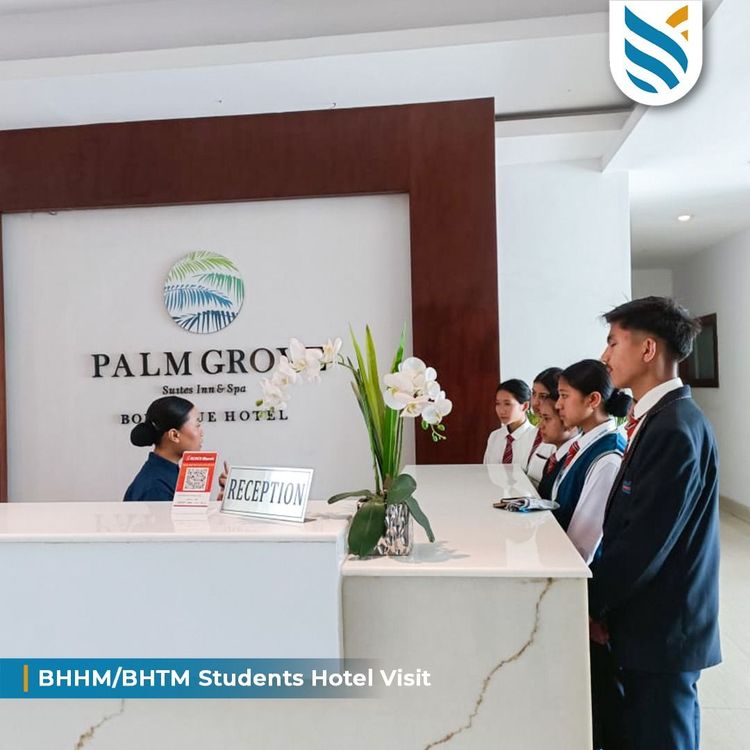 Students at Palm Grove Suites Inn and Spa, Majhitar