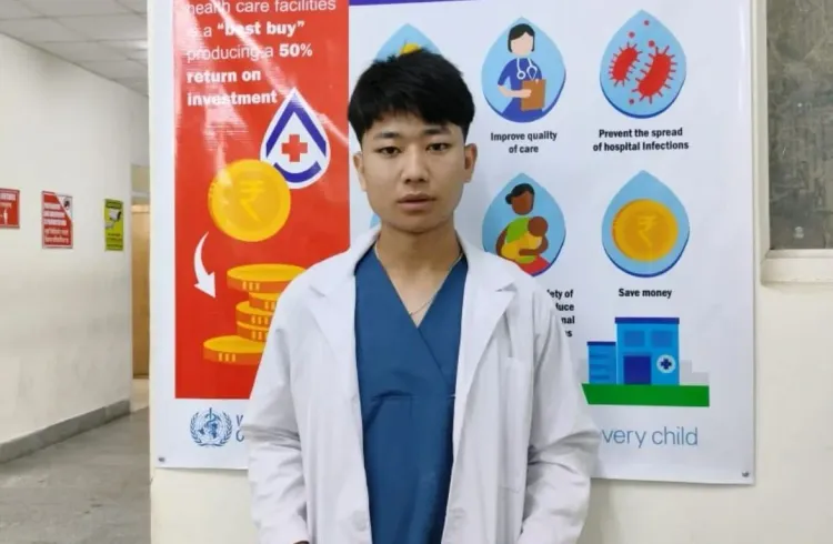 Hissey DorjeJLe Bhutia at STNM Hospital for On-the-Job Learning