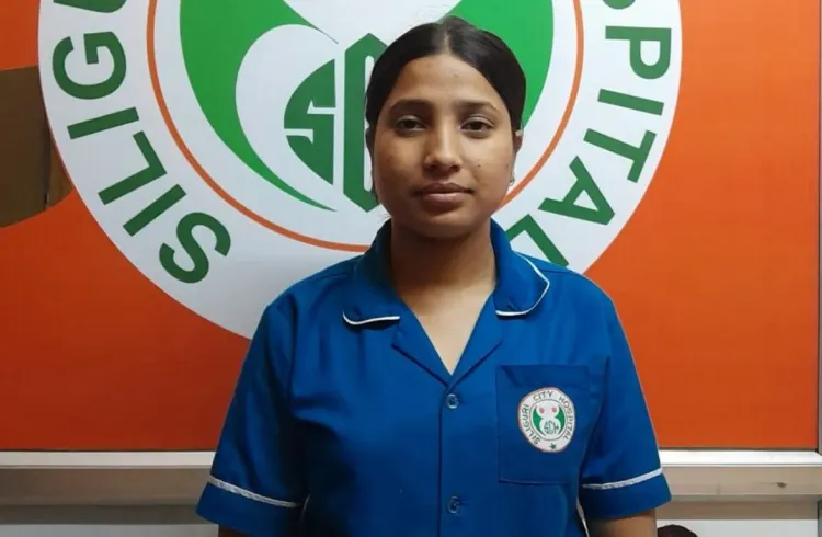 Bhim Maya at Siliguri City Hospital for On-the-Job Learning