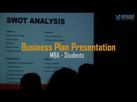Business Plan Presentation By MBA Students