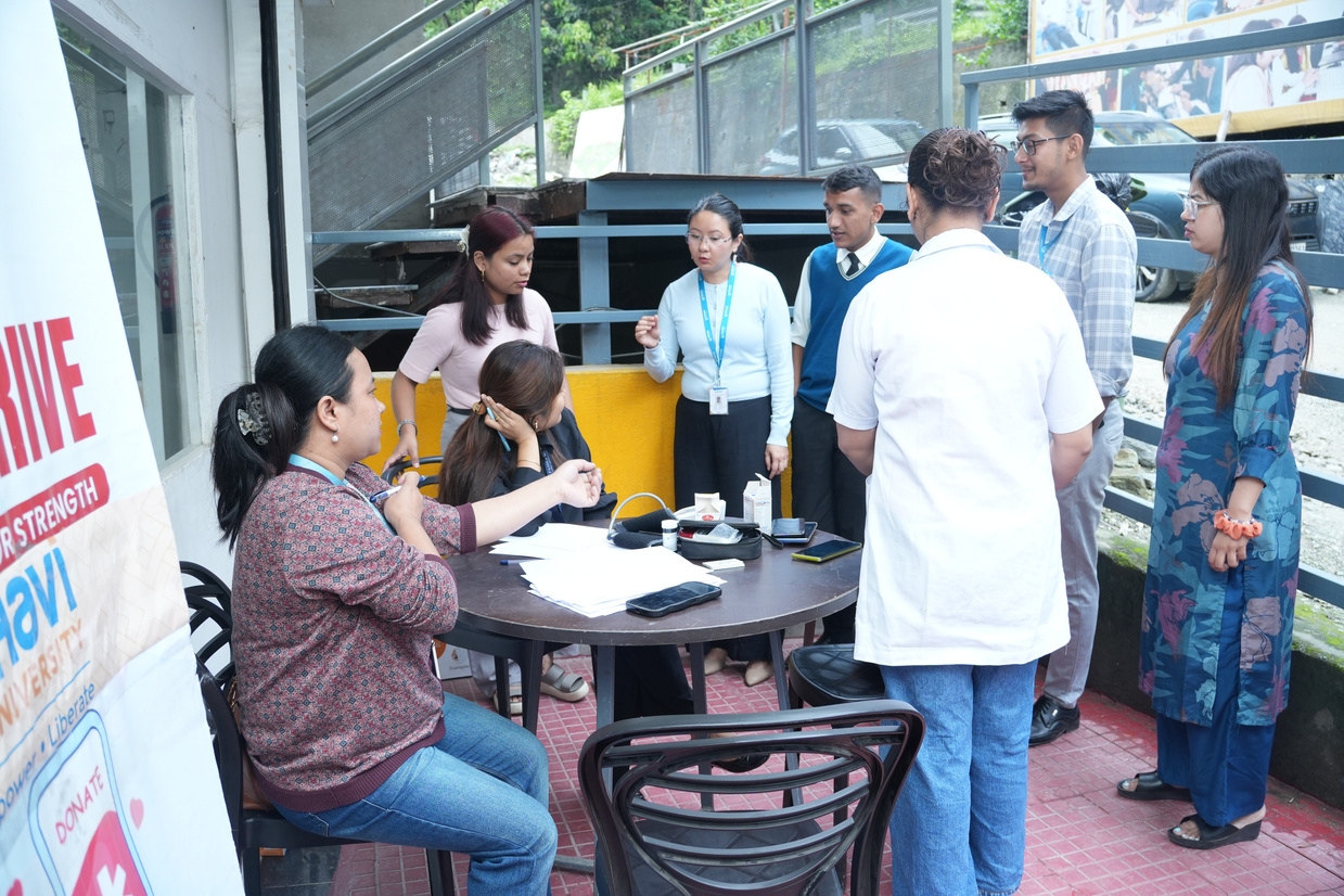 NSS Unit Organises Blood Donation Drive with Singtam District Hospital