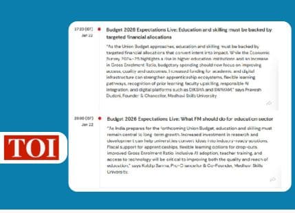 MSU leaders quoted in Times of India on Pre-Budget expectations