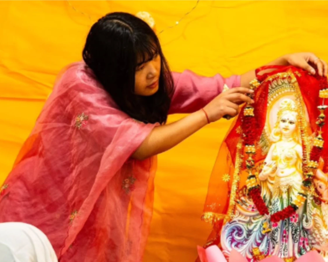 Saraswati Puja celebration