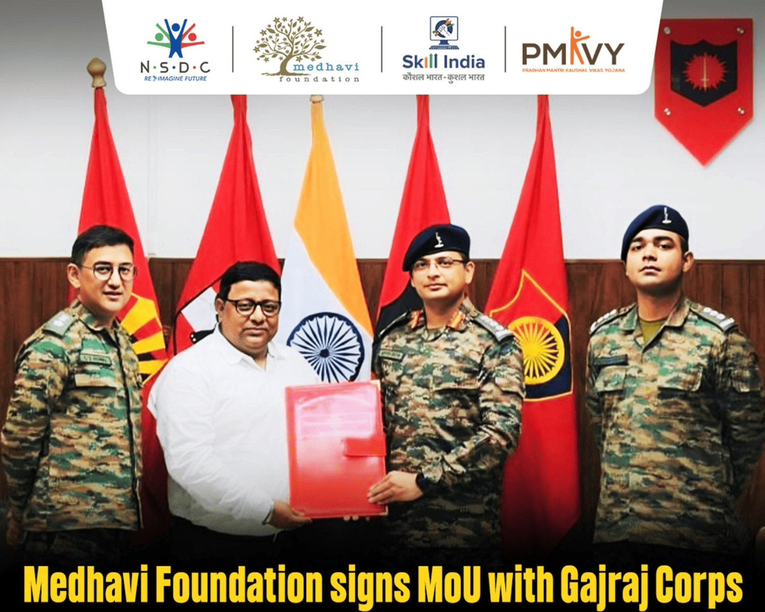 Medhavi Foundation Signs MoU with Gajraj Corps
