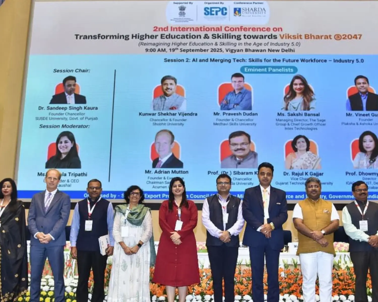 Medhavi Skills University at SEPC India 2nd International Conference & Education Excellence Awards 2025