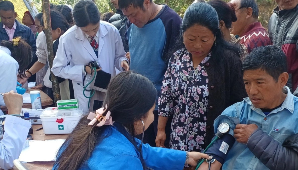 Health Camp At Pangthang Village