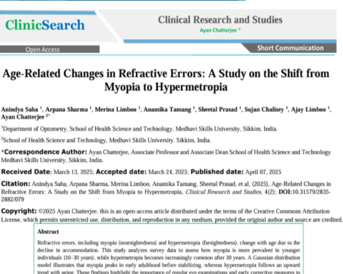 Celebrating Academic Excellence: Optometry Students at MSU Publish Scientific Paper