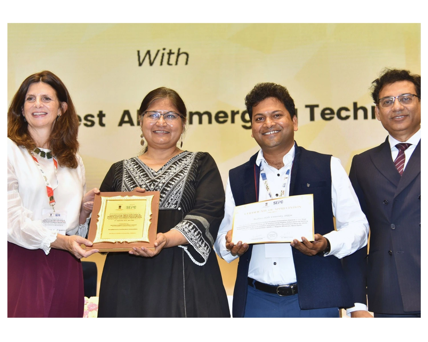 Honoured for Excellence in Curriculum Innovation