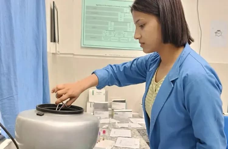 Sonika Chettri at District Hospital, Singtam