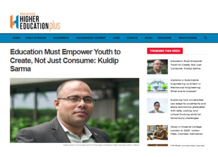 MSU’s Co-Founder & Pro-Chancellor featured in BrainFeed’s Higher Education Edition