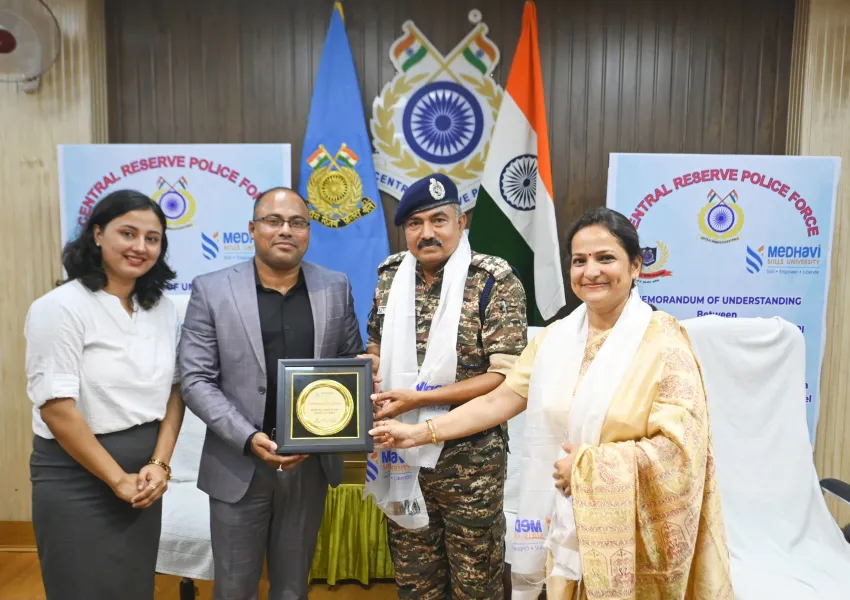 CRPF Inks Pact With Medhavi Skills University To Enhance Employability For Families Of Personnel