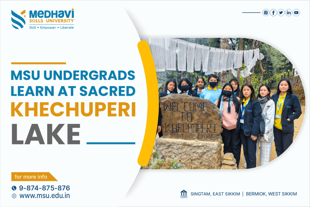 TOURISM SKILLS TAUGHT AT LAKE’S EDGE: MSU UNDERGRADS LEARN AT SACRED KHECHUPERI LAKE.