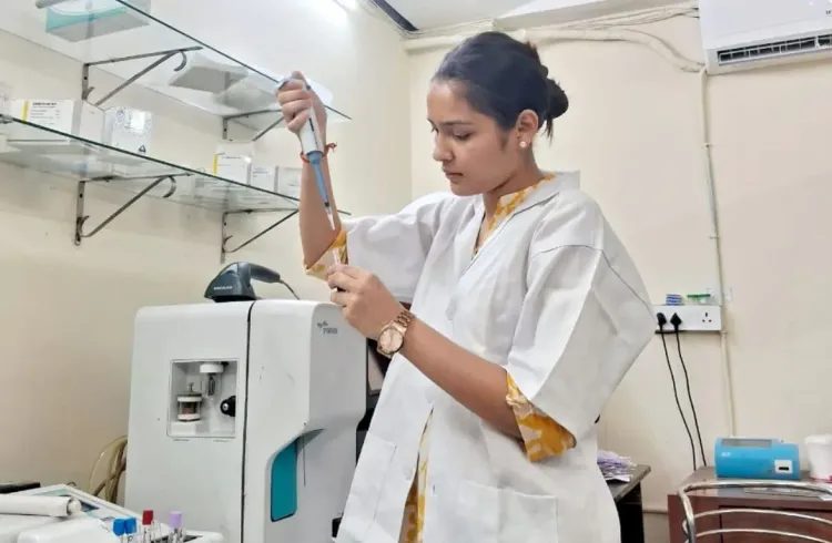 Anamika Chettri for her OJL at Mukherjee Hospital, Siliguri